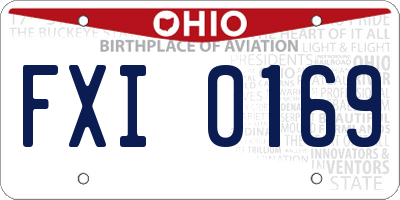 OH license plate FXI0169