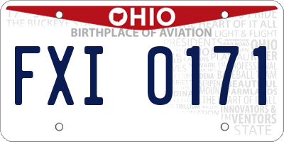 OH license plate FXI0171