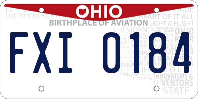 OH license plate FXI0184