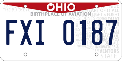 OH license plate FXI0187