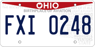 OH license plate FXI0248