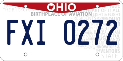OH license plate FXI0272