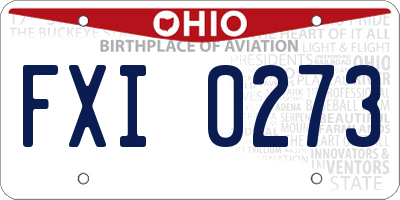 OH license plate FXI0273