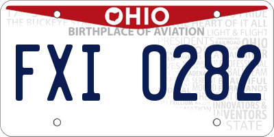OH license plate FXI0282