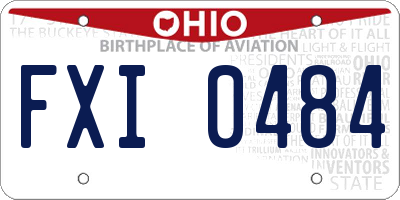 OH license plate FXI0484