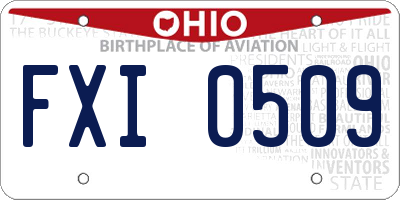 OH license plate FXI0509