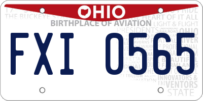 OH license plate FXI0565