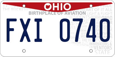 OH license plate FXI0740