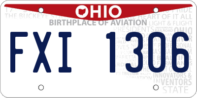 OH license plate FXI1306