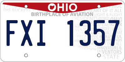 OH license plate FXI1357