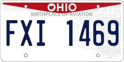 OH license plate FXI1469