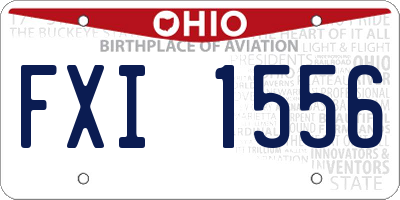 OH license plate FXI1556