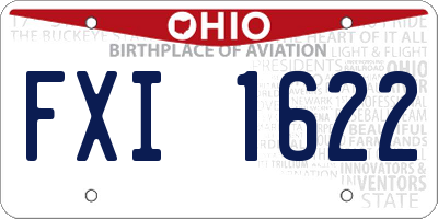 OH license plate FXI1622