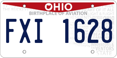 OH license plate FXI1628