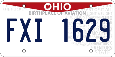 OH license plate FXI1629