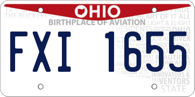 OH license plate FXI1655