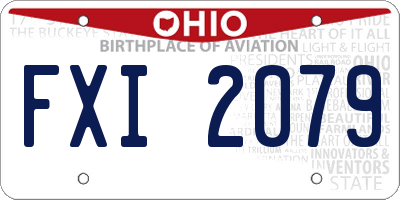 OH license plate FXI2079
