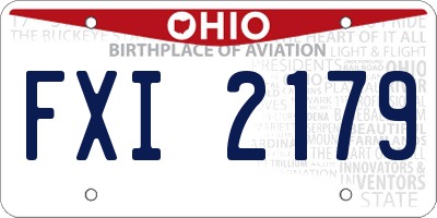 OH license plate FXI2179