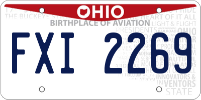 OH license plate FXI2269