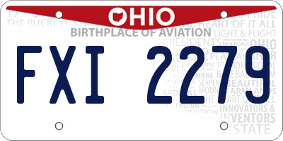 OH license plate FXI2279