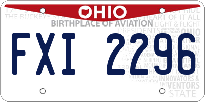 OH license plate FXI2296