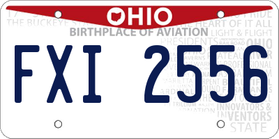 OH license plate FXI2556