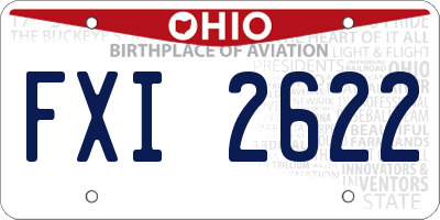 OH license plate FXI2622