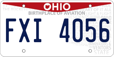 OH license plate FXI4056