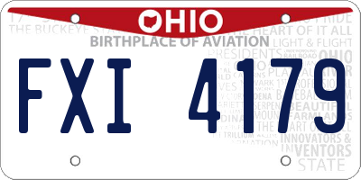OH license plate FXI4179
