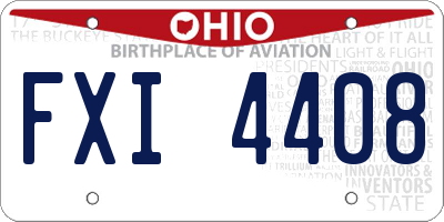 OH license plate FXI4408