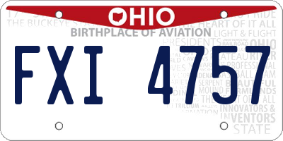 OH license plate FXI4757