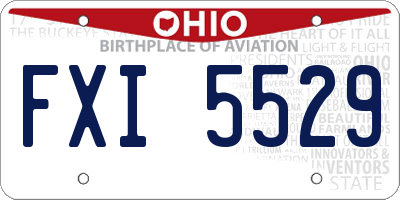 OH license plate FXI5529