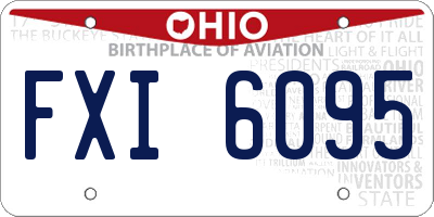 OH license plate FXI6095