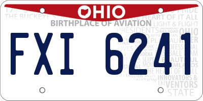 OH license plate FXI6241