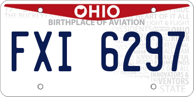 OH license plate FXI6297