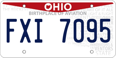 OH license plate FXI7095