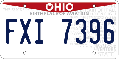 OH license plate FXI7396