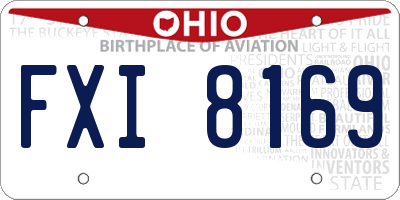 OH license plate FXI8169