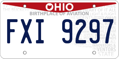 OH license plate FXI9297