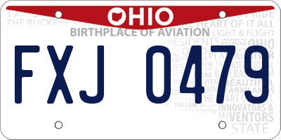 OH license plate FXJ0479
