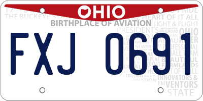 OH license plate FXJ0691