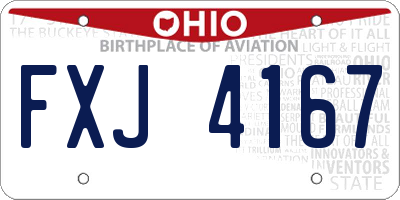 OH license plate FXJ4167
