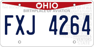 OH license plate FXJ4264