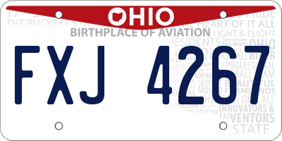 OH license plate FXJ4267