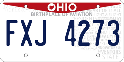 OH license plate FXJ4273