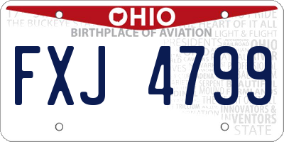 OH license plate FXJ4799