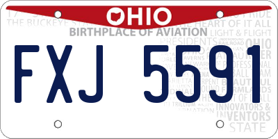 OH license plate FXJ5591