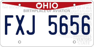 OH license plate FXJ5656