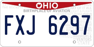 OH license plate FXJ6297