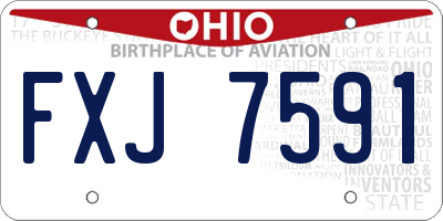 OH license plate FXJ7591